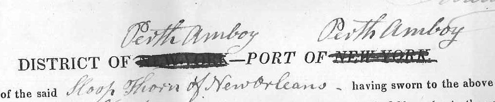 Thorn manifest detail 4, New York replaced with Perth Amboy