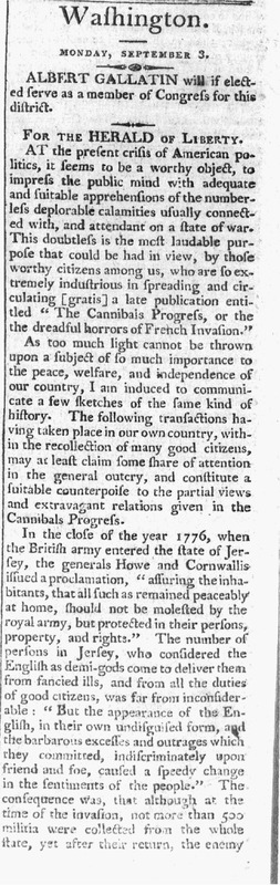 Article discussing sexual violence in Pennington during the Revolutionary War