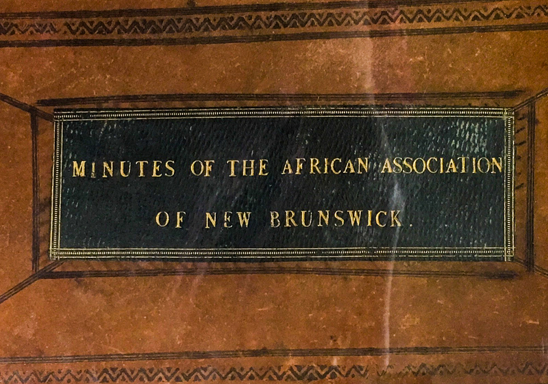 African Association of New Brunswick Minute Book
